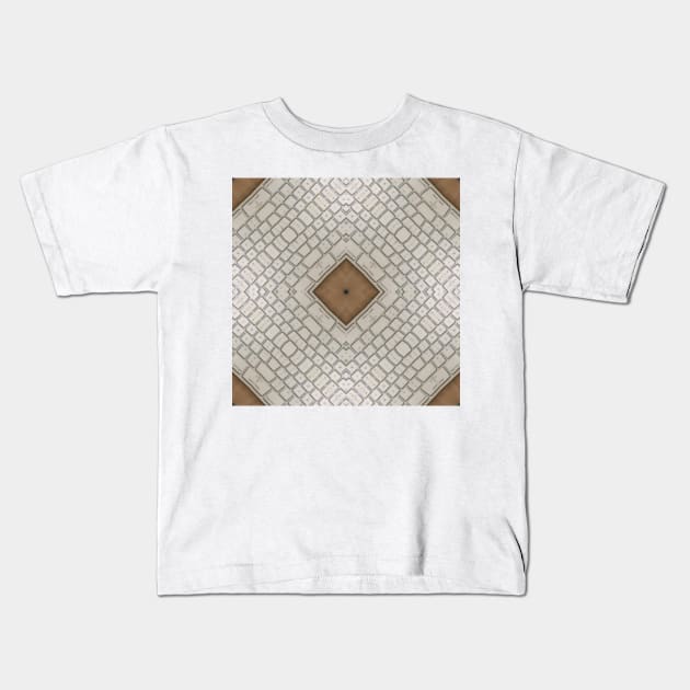 Keyboard Geometric Pattern Kids T-Shirt by LizzyizzyDesign